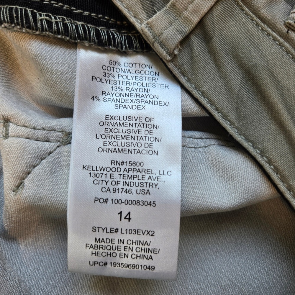 Wit & Wisdom Womens Size 14 Camo Print Ankle Stretch Skinny Pants Trousers - Picture 2 of 9